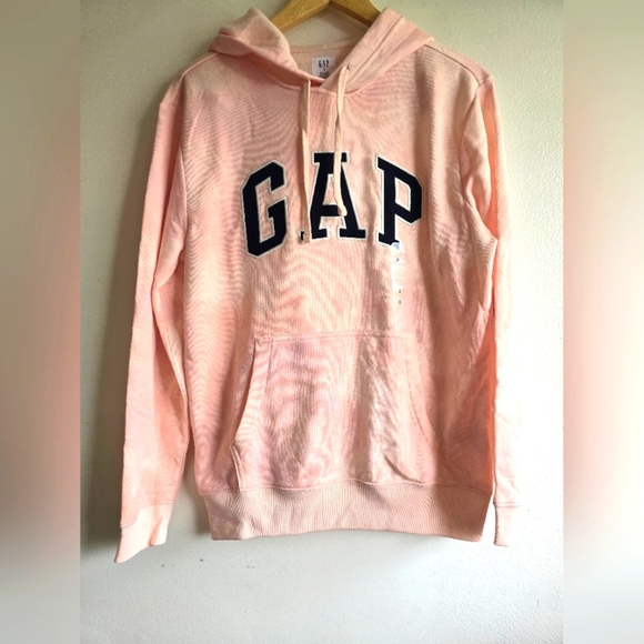 NWT! GAP,Logo Batik Patterned Sweatshirt, Peach, Size Small - Picture 2 of 6